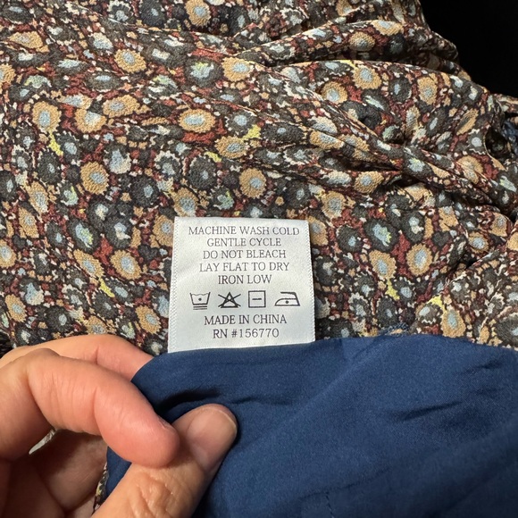 Roolee Floral Midi Dress - Blue and Brown - Picture 13 of 13